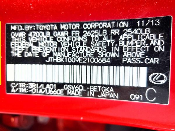 2014 LEXUS ES 350