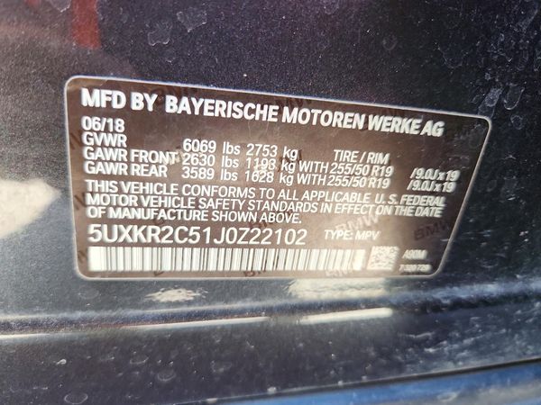2018 BMW X5 sDrive35i
