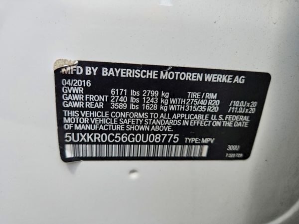 2016 BMW X5 xDrive35i
