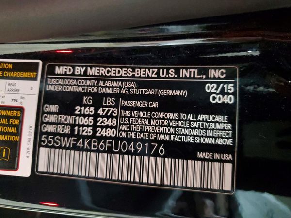 2015 MERCEDES-BENZ C 4-MATIC