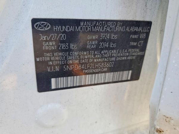 2020 HYUNDAI ELANTRA