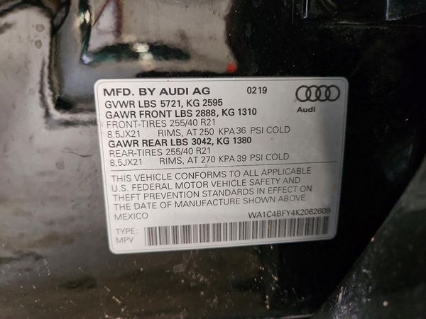 2019 AUDI SQ5