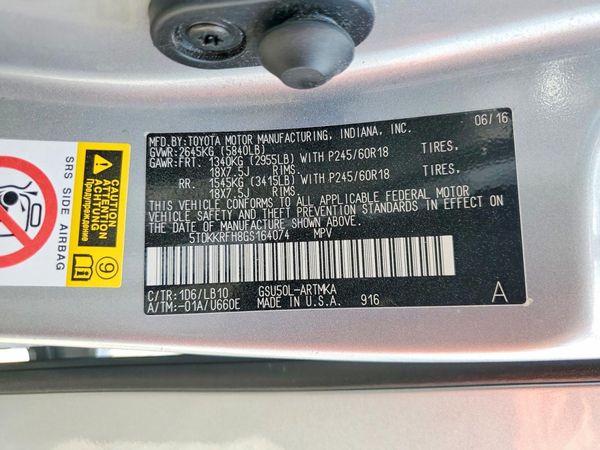 2016 TOYOTA HIGHLANDER Base/Hybrid