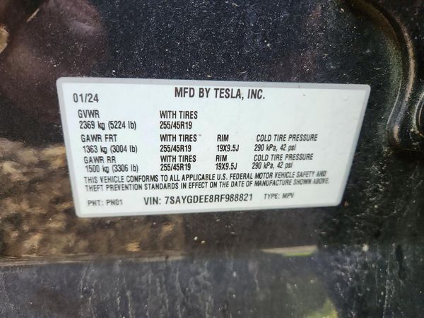 2024 TESLA MODEL Y