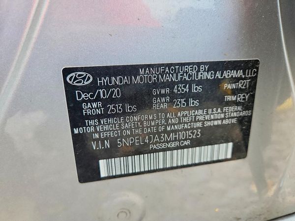 2021 HYUNDAI SONATA