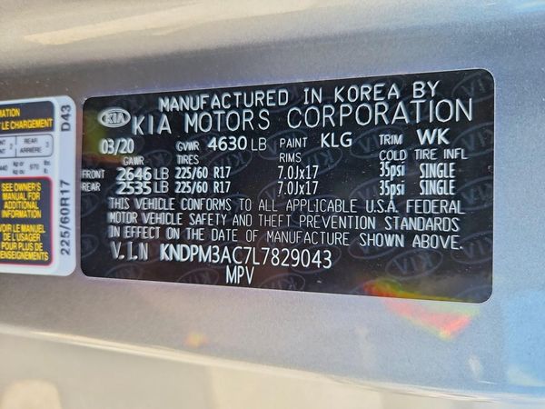 2020 KIA SPORTAGE LX