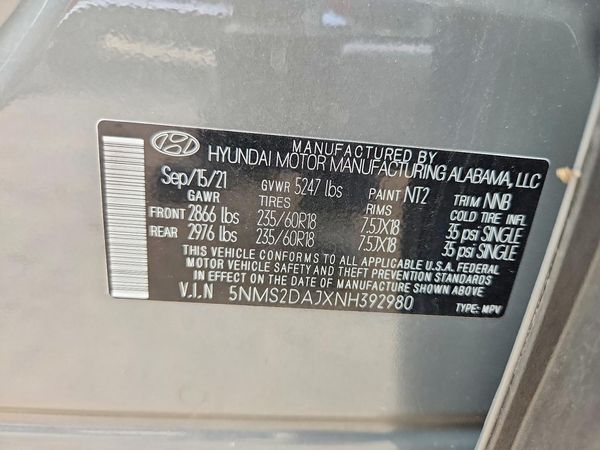 2022 HYUNDAI SANTA FE