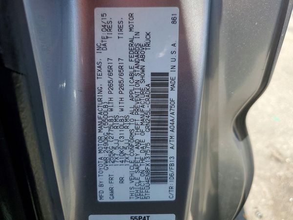 2015 TOYOTA TACOMA Delux Grade