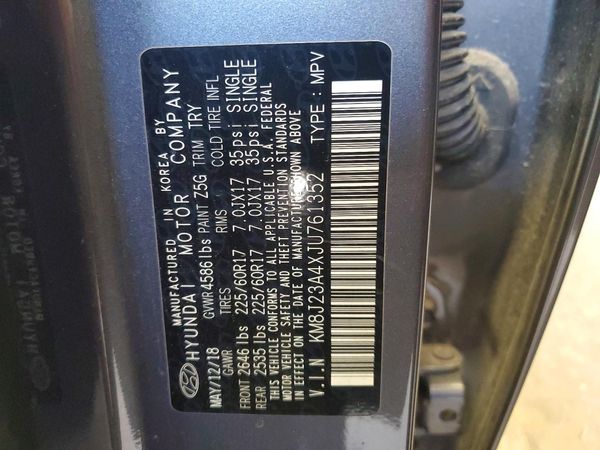 2018 HYUNDAI TUCSON SE Standard