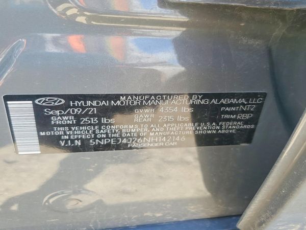 2022 HYUNDAI SONATA SEL Plus
