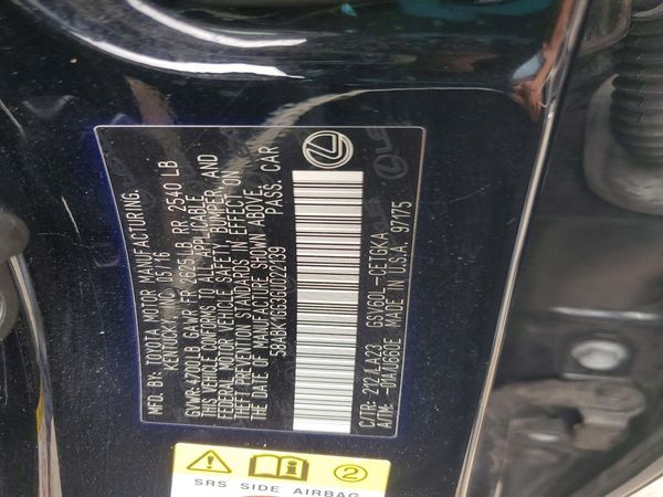 2016 LEXUS ES 350