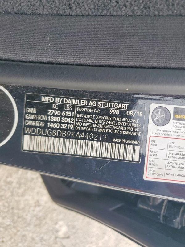2019 MERCEDES-BENZ S S560
