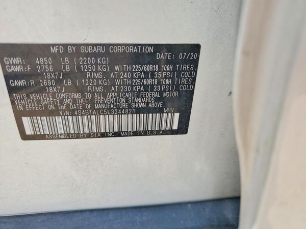 2020 SUBARU OUTBACK Limited