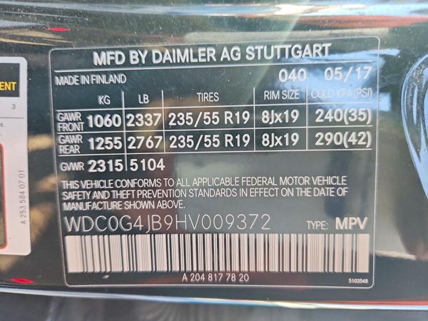 2017 MERCEDES-BENZ C-CLASS GLC300