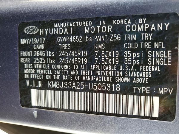 2017 HYUNDAI TUCSON