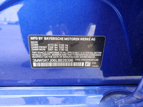 2020 BMW 330XI xDrive NA