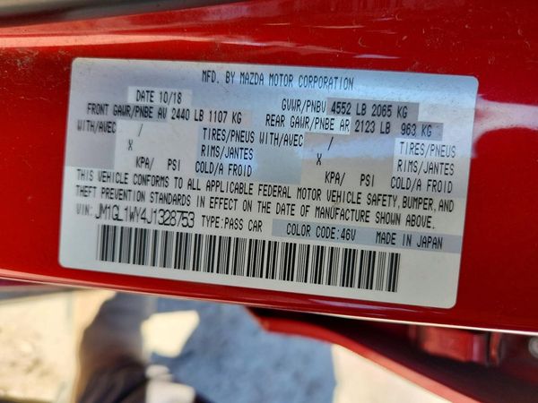 2018 MAZDA 6 Grand Touring Reserve