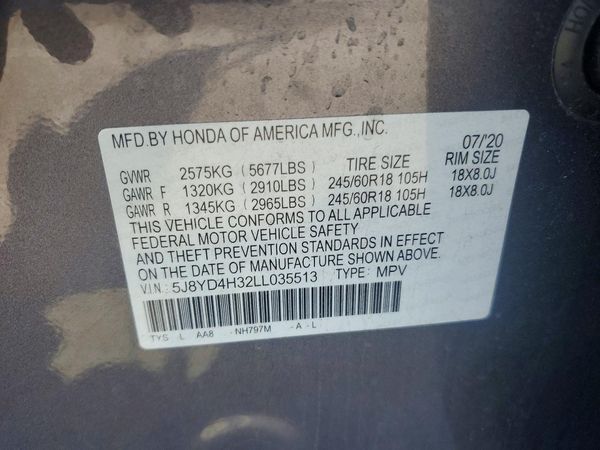 2020 ACURA MDX SH-AWD