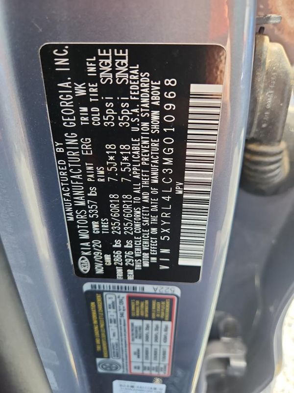 2021 KIA SORENTO S