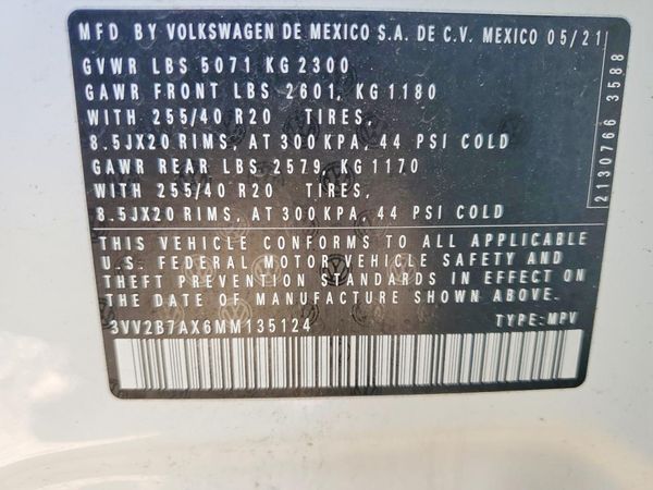 2021 VOLKSWAGEN TIGUAN
