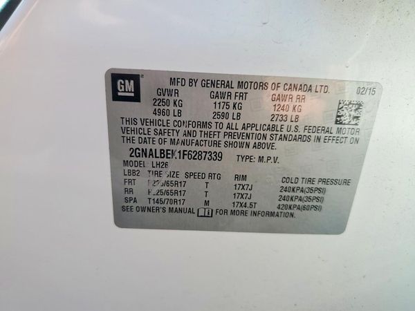 2015 CHEVROLET EQUINOX