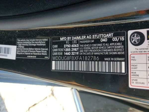2015 MERCEDES-BENZ S S550