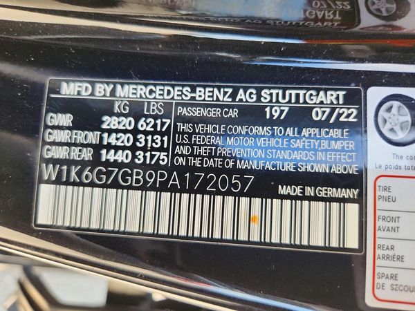 2023 MERCEDES-BENZ S S580 4MATIC