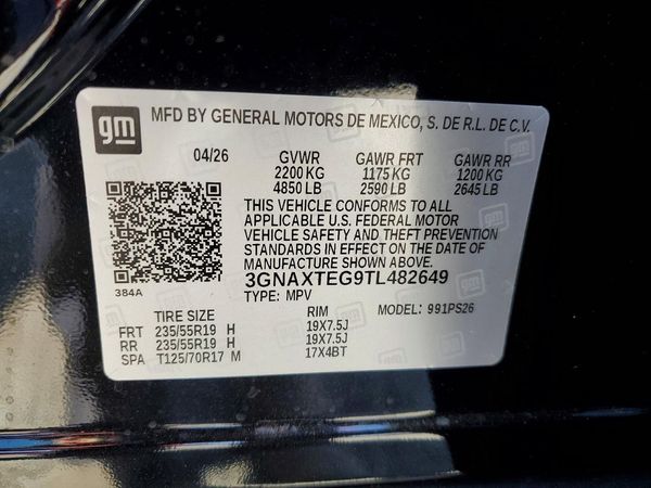2026 CHEVROLET EQUINOX RS