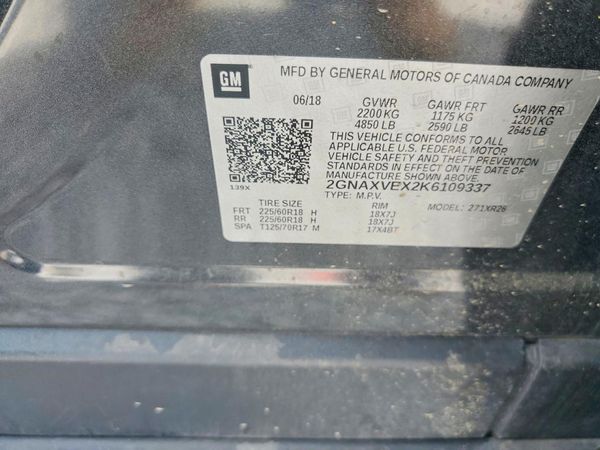 2019 CHEVROLET EQUINOX LT (2LT)