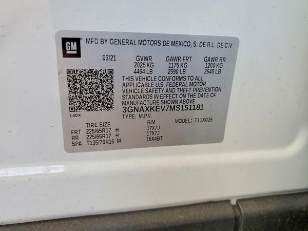 2021 CHEVROLET EQUINOX LT (1LT)