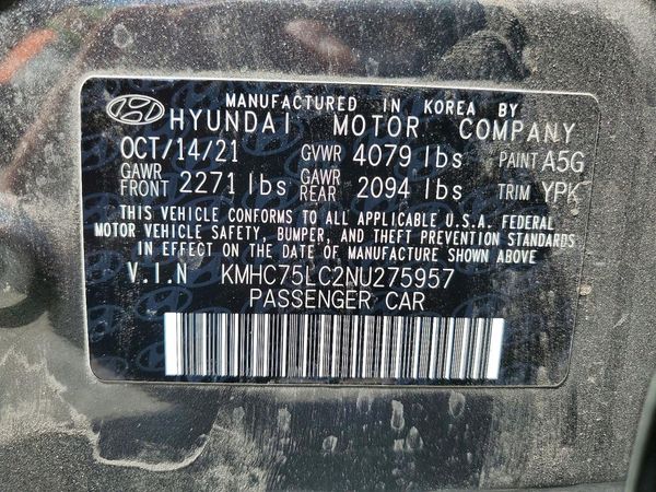 2022 HYUNDAI IONIQ