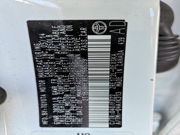 2014 TOYOTA COROLLA