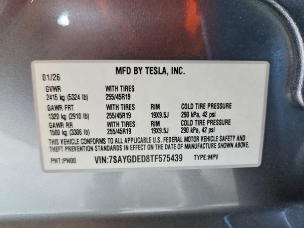 2026 TESLA MODEL Y