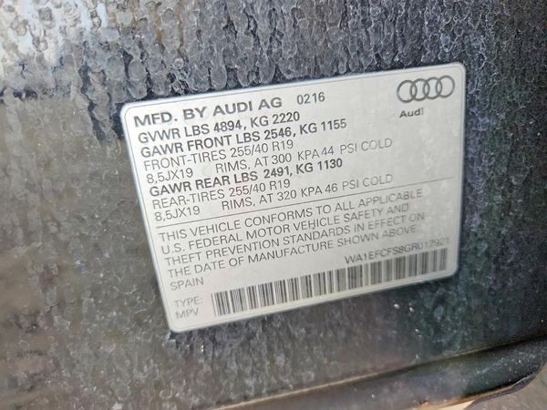 2016 AUDI Q3 quattro Premium Plus