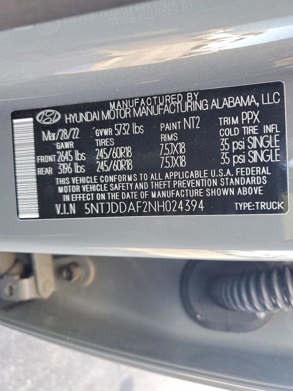 2022 HYUNDAI SANTA CRUZ