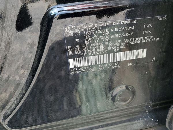 2015 TOYOTA RAV4 Limited (G Grade)