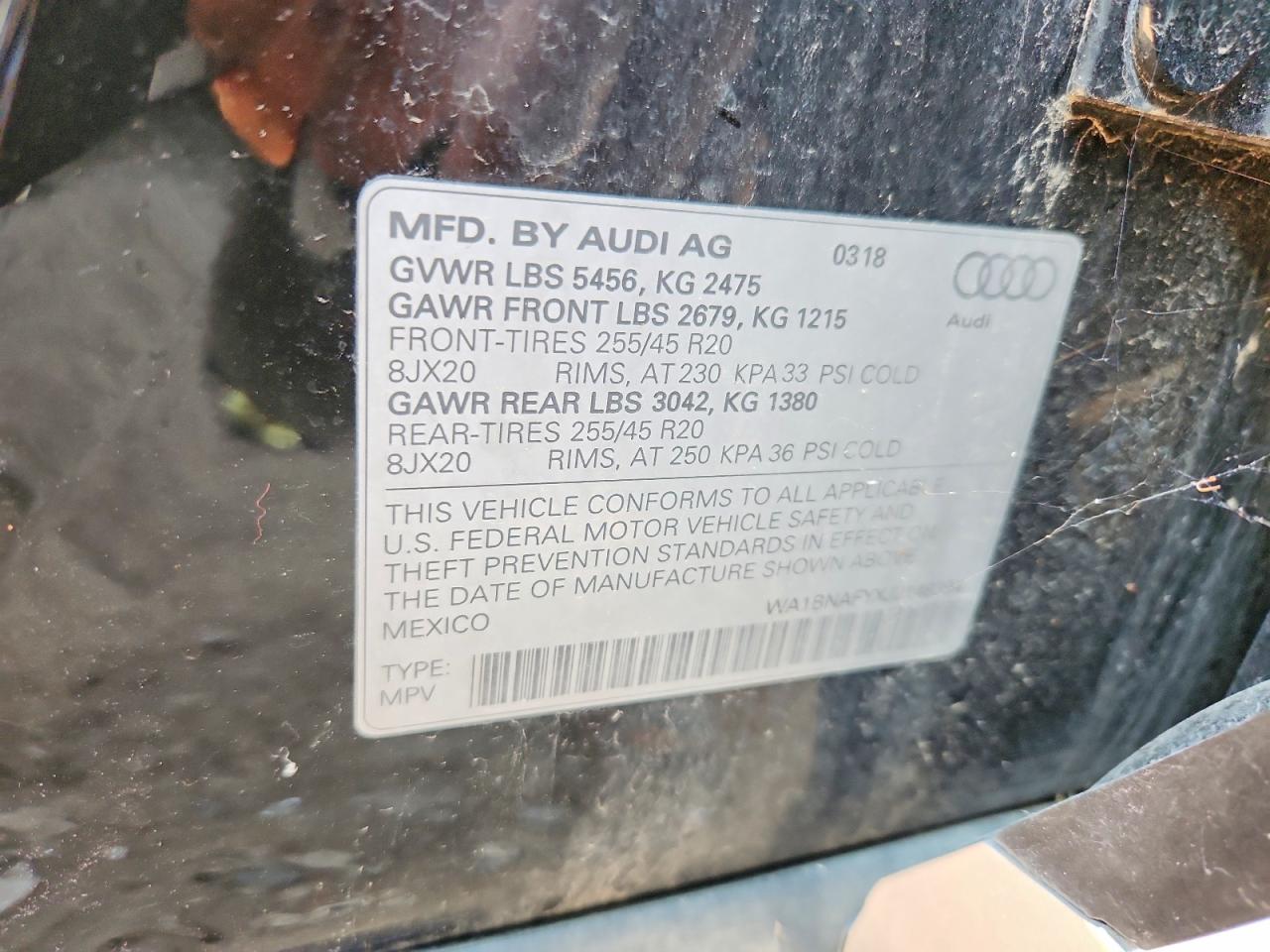 2018 AUDI Q5 quattro Premium Plus