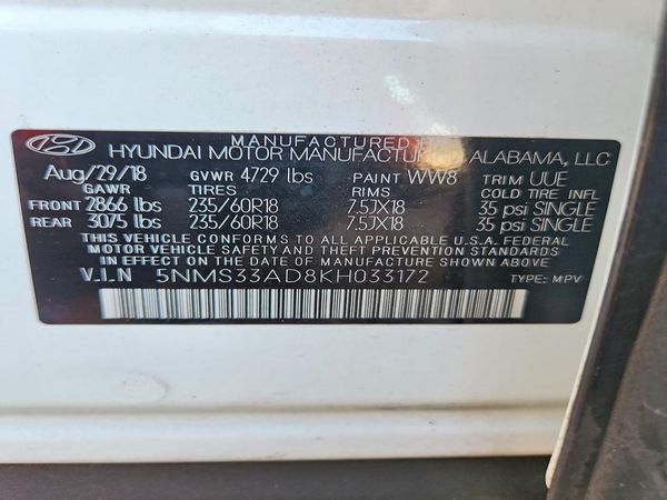 2019 HYUNDAI SANTA FE