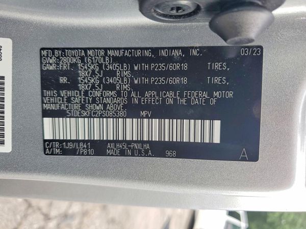 2023 TOYOTA SIENNA