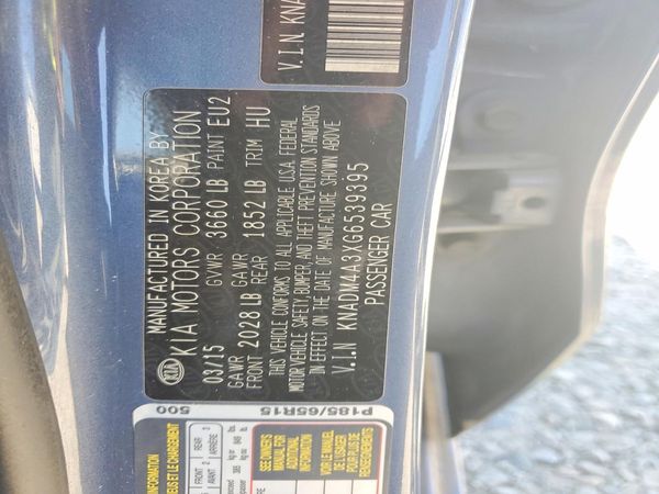 2016 KIA RIO LX A/T