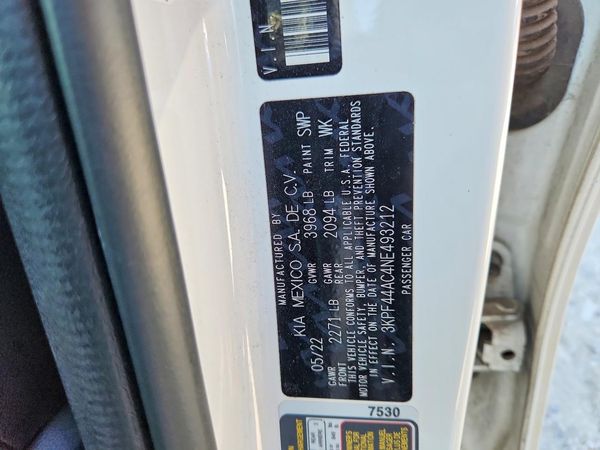 2022 KIA FORTE