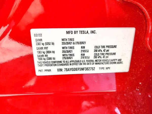 2022 TESLA MODEL Y