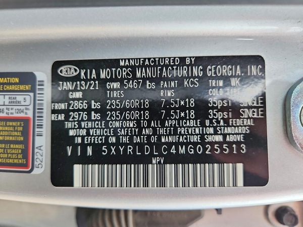 2021 KIA SORENTO S