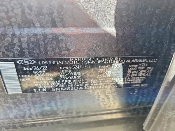 2022 HYUNDAI SANTA FE SEL w/ Premium Pkg