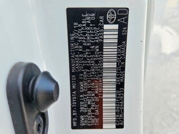 2018 TOYOTA COROLLA L/LE/SE/XLE/XSE