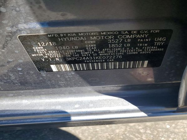 2019 HYUNDAI ACCENT
