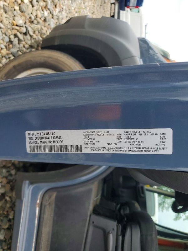 2020 RAM PROMASTER 3500 VF