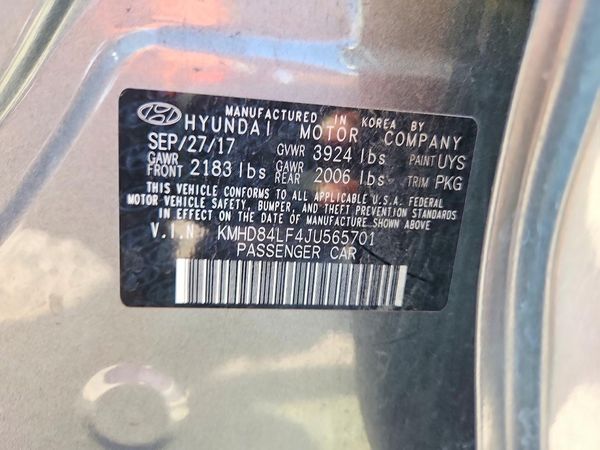 2018 HYUNDAI ELANTRA