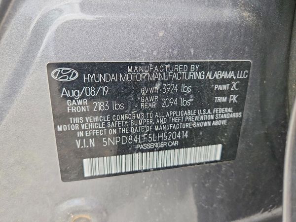 2020 HYUNDAI ELANTRA