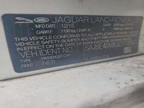 2016 JAGUAR XF Prestige — VINS